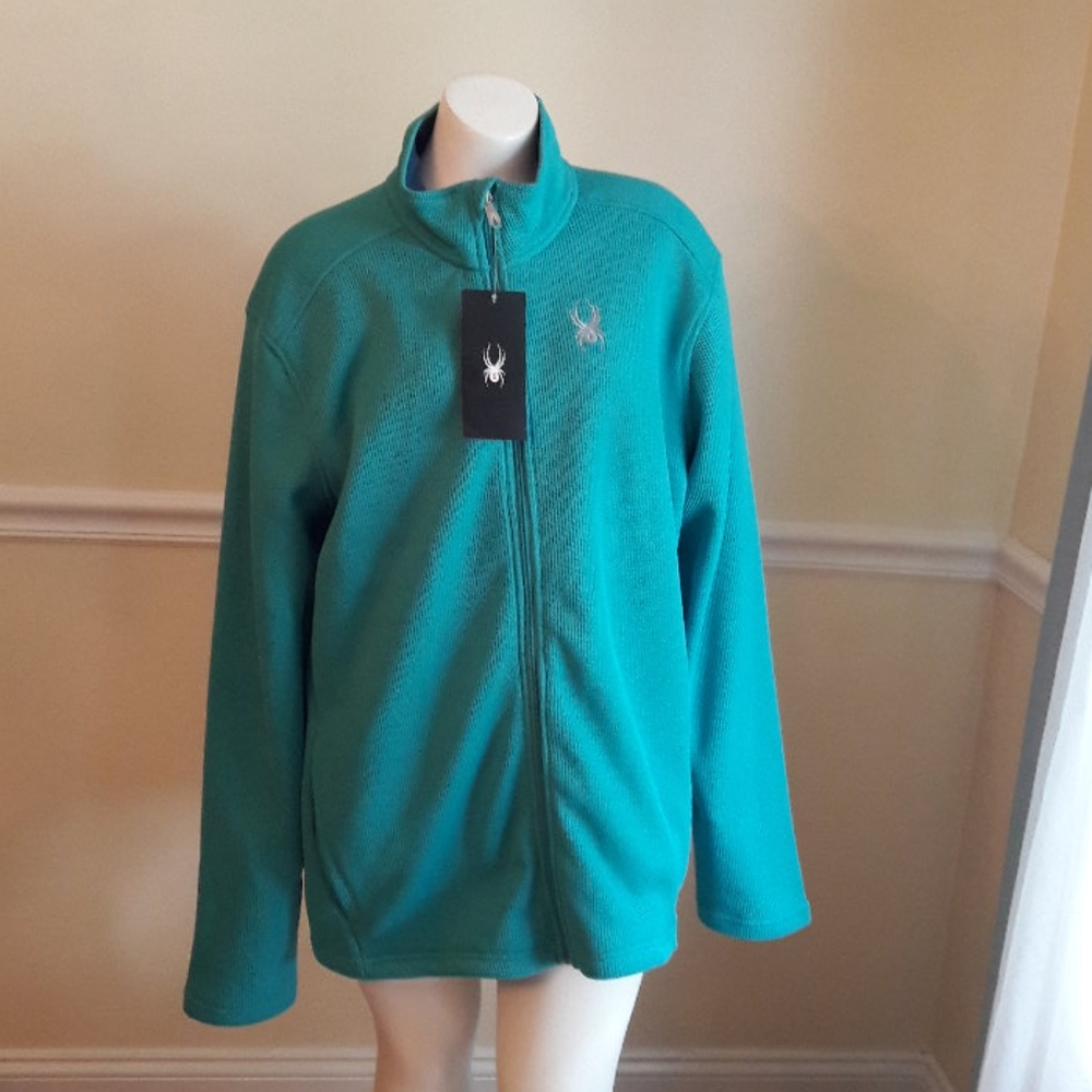 NWT Mens Spyder  waffle and fleece jacket SZ XL